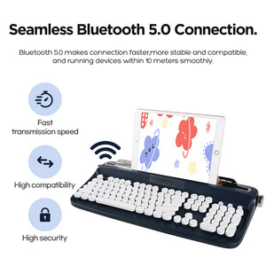 YUNZII ACTTO B503 Wireless Keyboard - Midnight Navy
