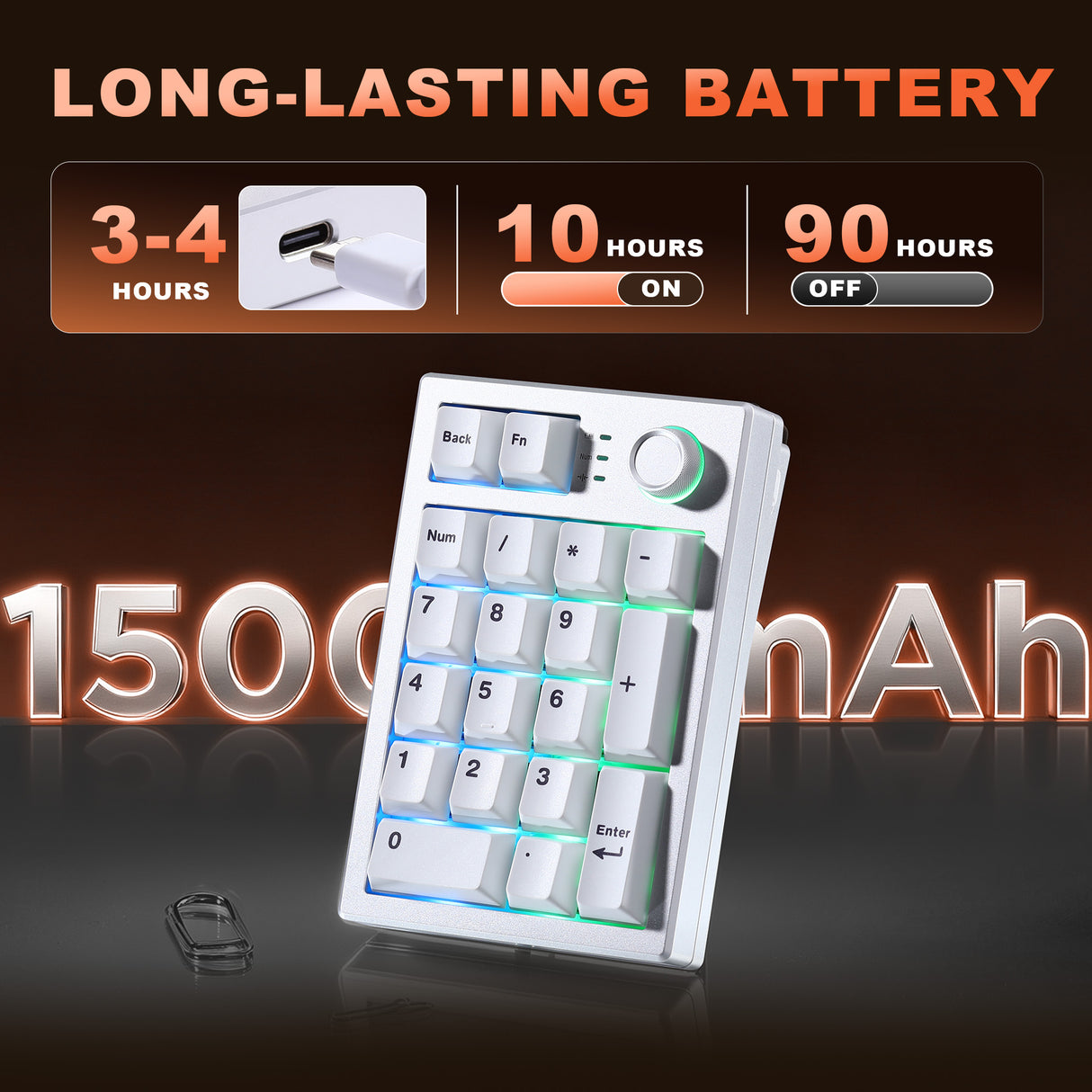 YUNZII AL21 Wireless Aluminum Mechanical Numpad Keyboard