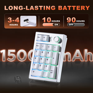 YUNZII AL21 Wireless Aluminum Mechanical Numpad Keyboard