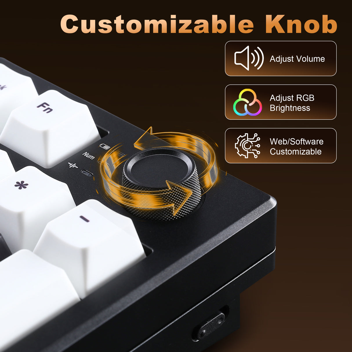 YUNZII AL21 Wireless Aluminum Mechanical Numpad Keyboard