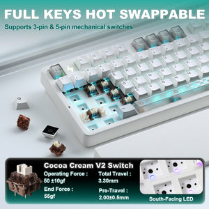 YUNZII AL98 PRO Dual-8K Wireless Aluminum Mechanical Keyboard
