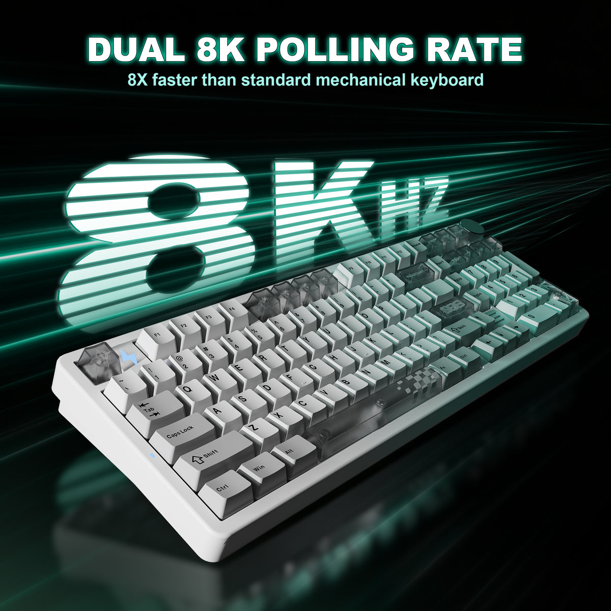 YUNZII AL98 PRO Dual-8K Wireless Aluminum Mechanical Keyboard