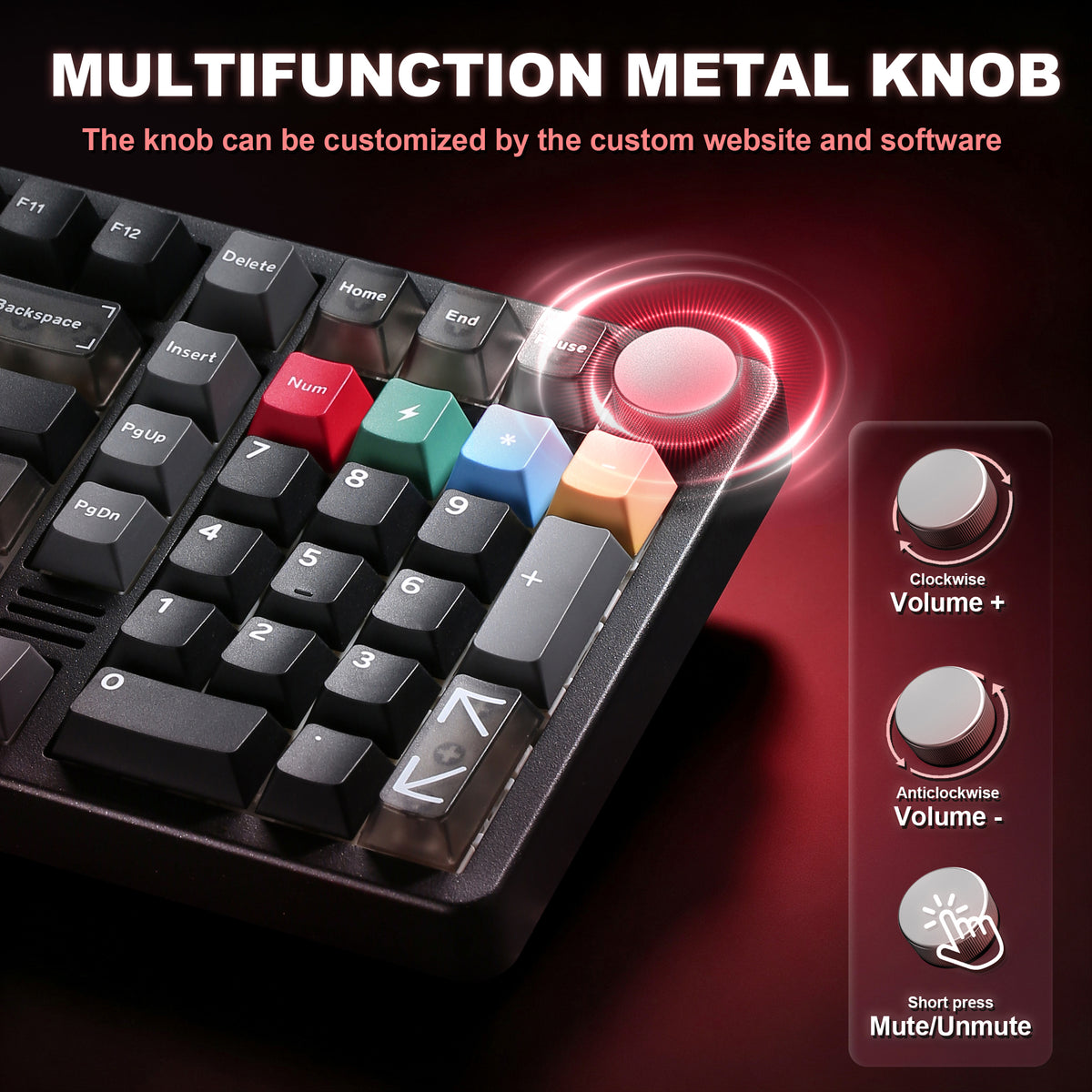 YUNZII AL98 PRO Dual-8K Wireless Aluminum Mechanical Keyboard