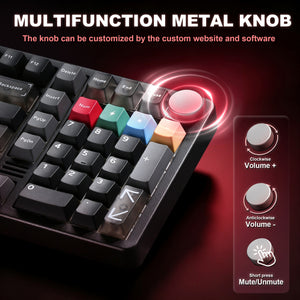 YUNZII AL98 PRO Dual-8K Wireless Aluminum Mechanical Keyboard