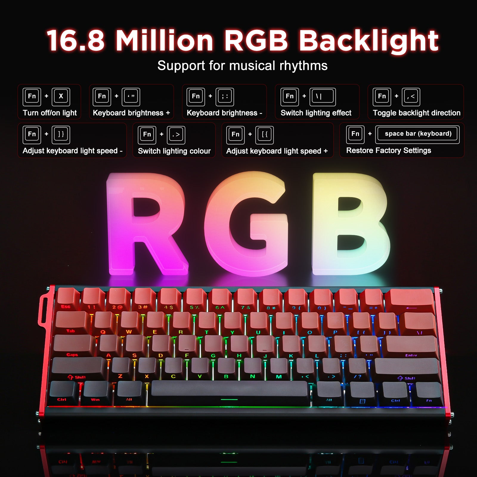 Ajazz ALUX60 Aluminum Rapid Trigger Wired 8K RGB Magnetic
