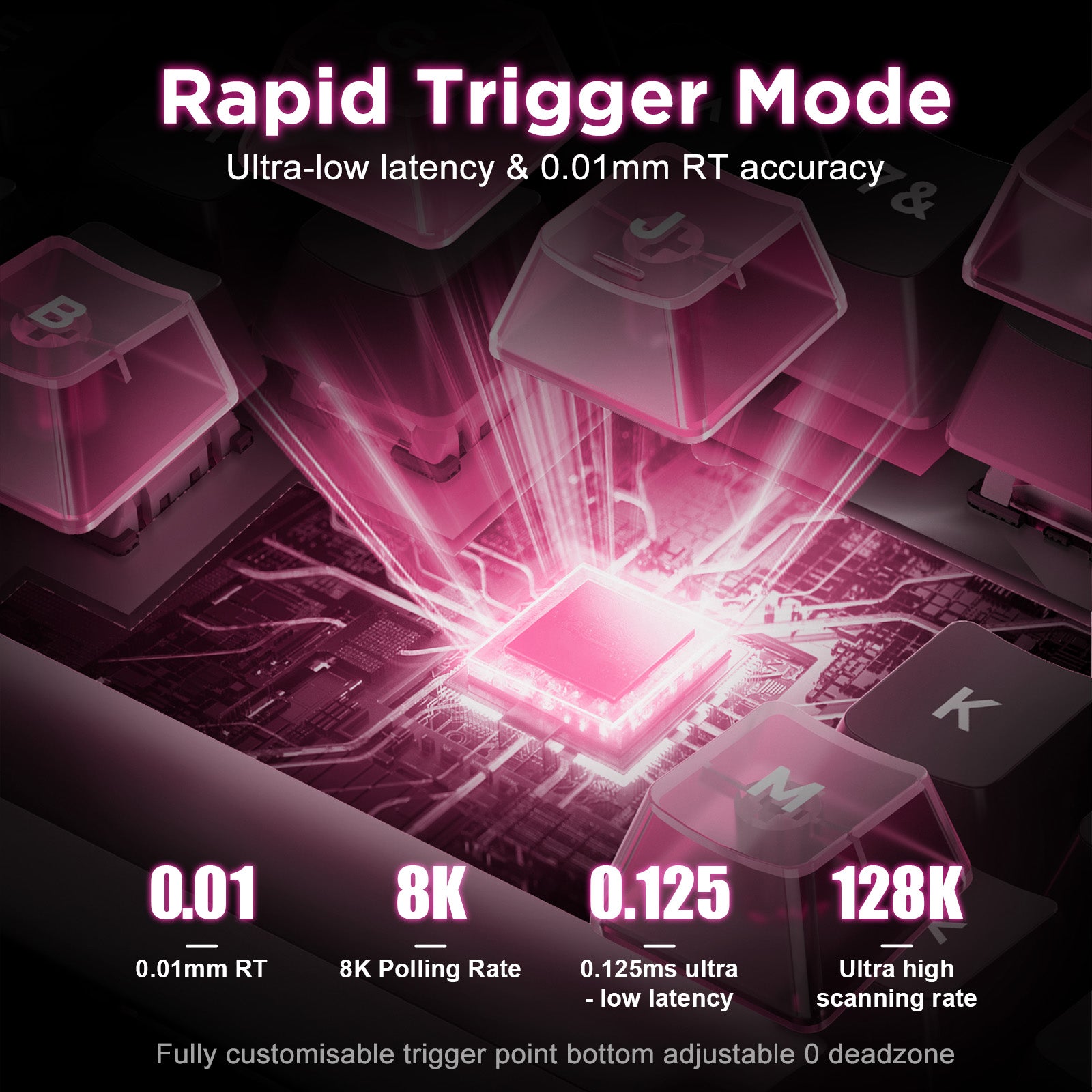Ajazz ALUX60 Aluminum Rapid Trigger Wired 8K RGB Magnetic Keyboard keyboard image