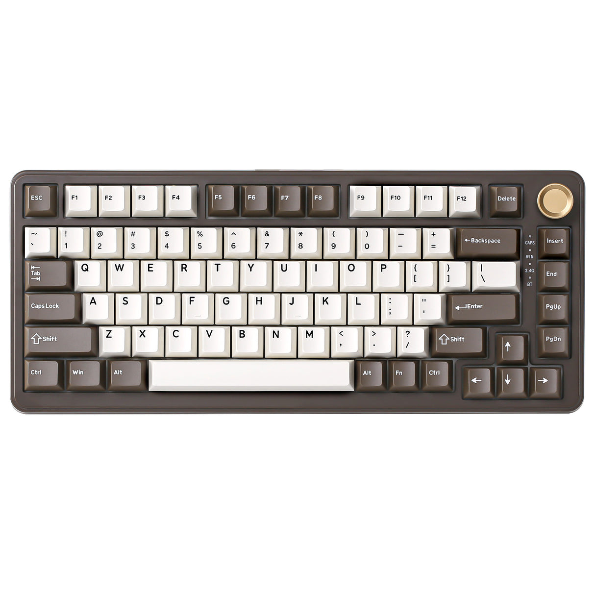 YUNZII B75 Pro Coffee Brown Wireless Mechanical Keyboard