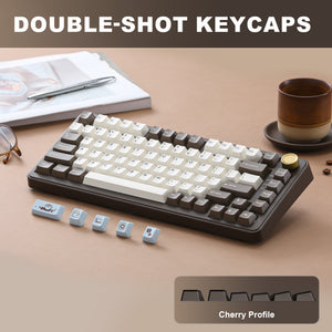 YUNZII B75 Pro Coffee Brown Wireless Mechanical Keyboard
