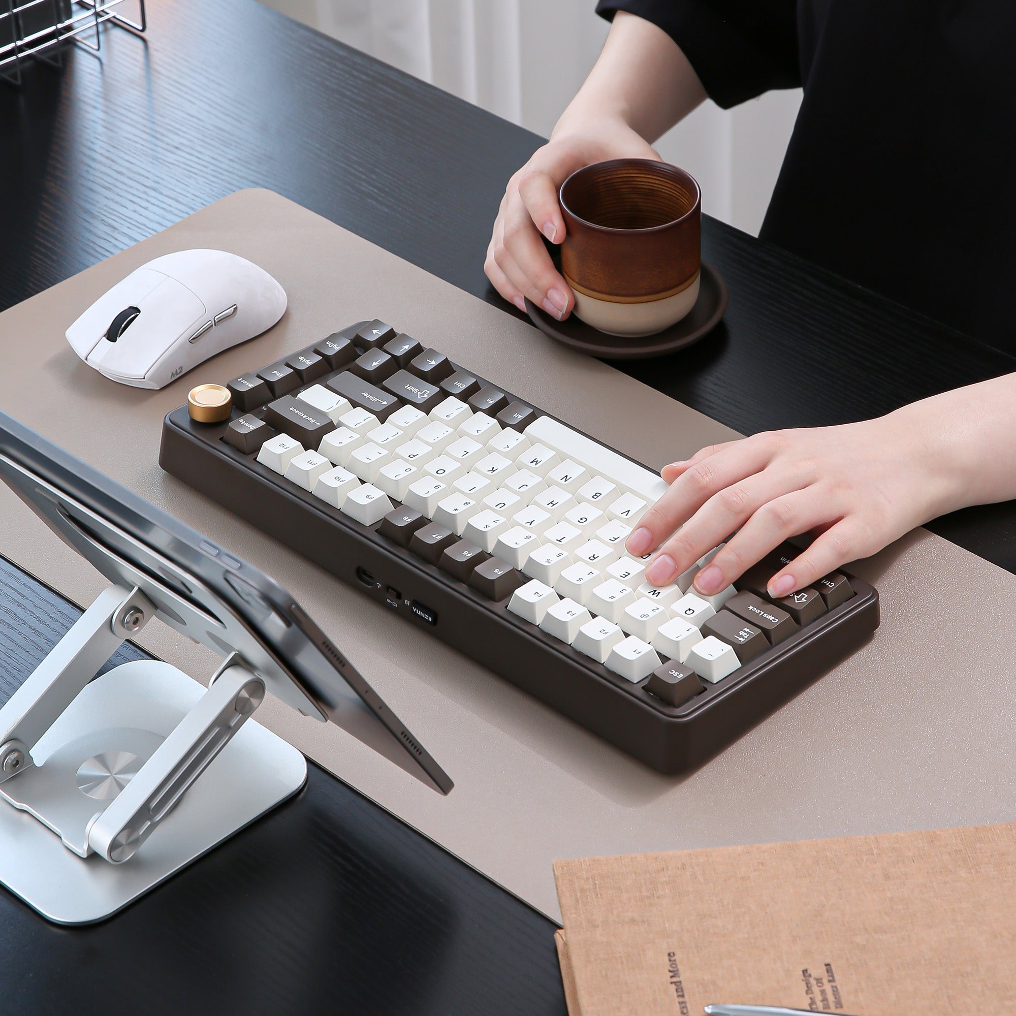 YUNZII B75 Pro Coffee Brown Wireless Mechanical Keyboard – YUNZII
