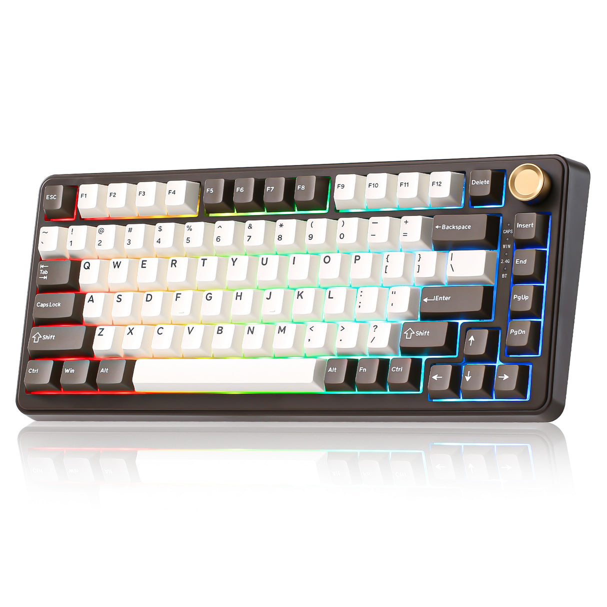 YUNZII B75 Pro Coffee Brown Wireless Mechanical Keyboard