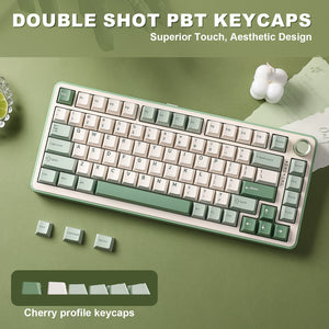 YUNZII B75 Pro Green Wireless Mechanical Keyboard