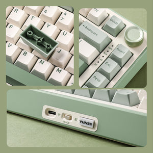 YUNZII B75 Pro Green Wireless Mechanical Keyboard