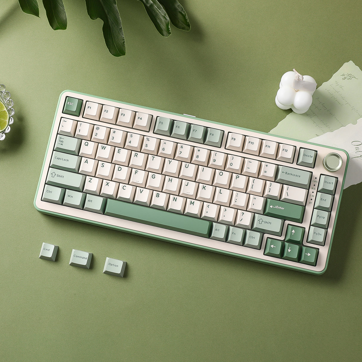 YUNZII B75 Pro Green Wireless Mechanical Keyboard