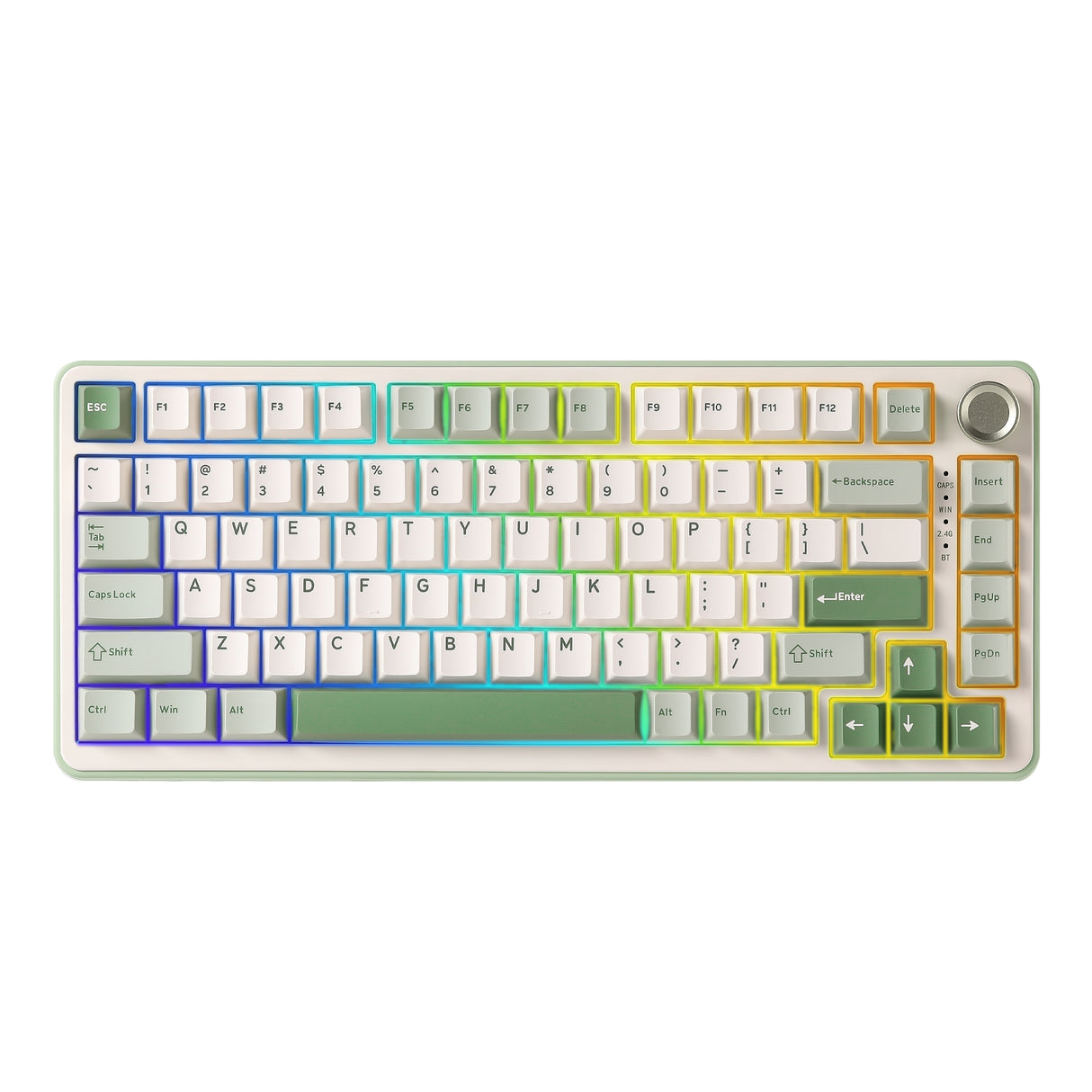 YUNZII B75 Pro Green Wireless Mechanical Keyboard