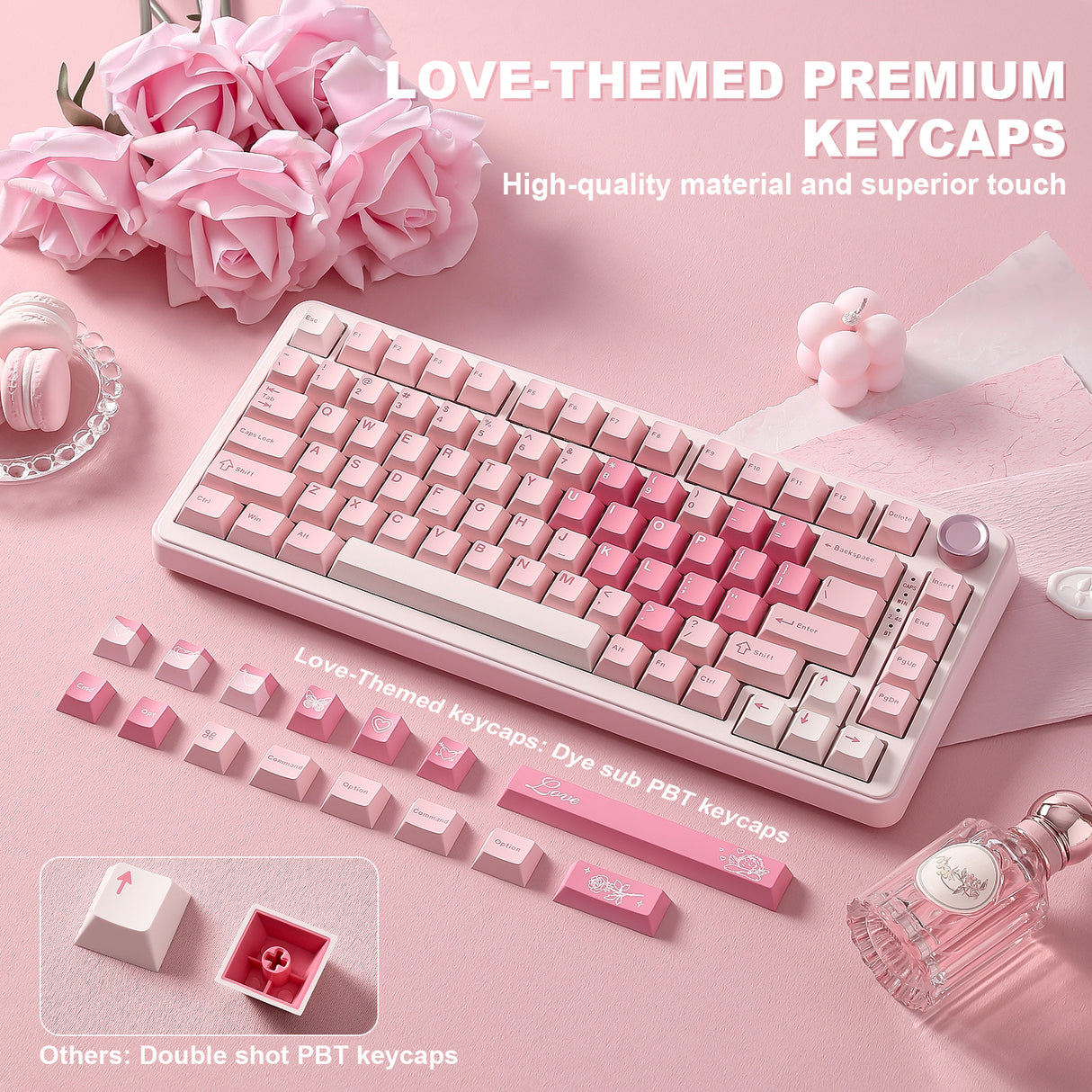 YUNZII B75 Pro Heart Wireless Mechanical Keyboard