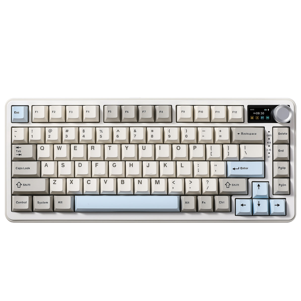 YUNZII B75 PRO MAX QMK/VIA Knob TFT Screen Wireless Mechanical Keyboard