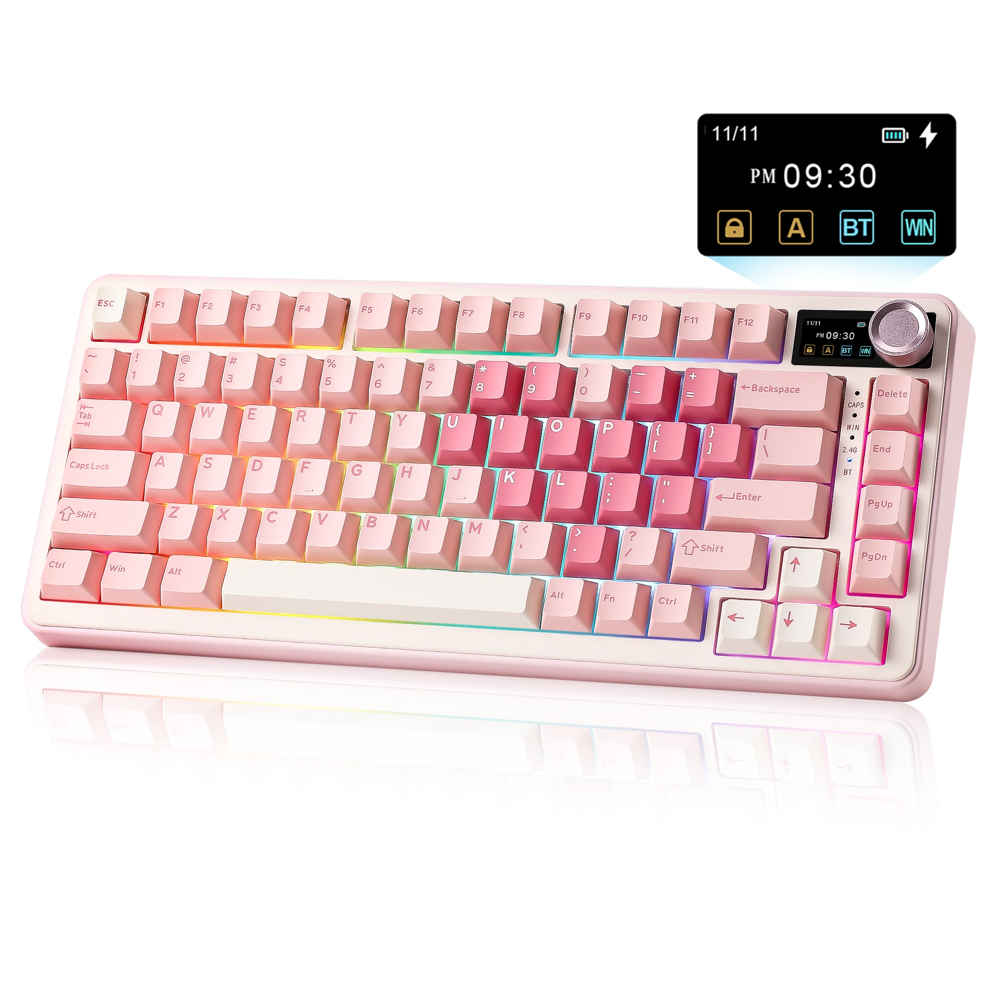 YUNZII B75 PRO MAX QMK/VIA Knob TFT Screen Wireless Mechanical