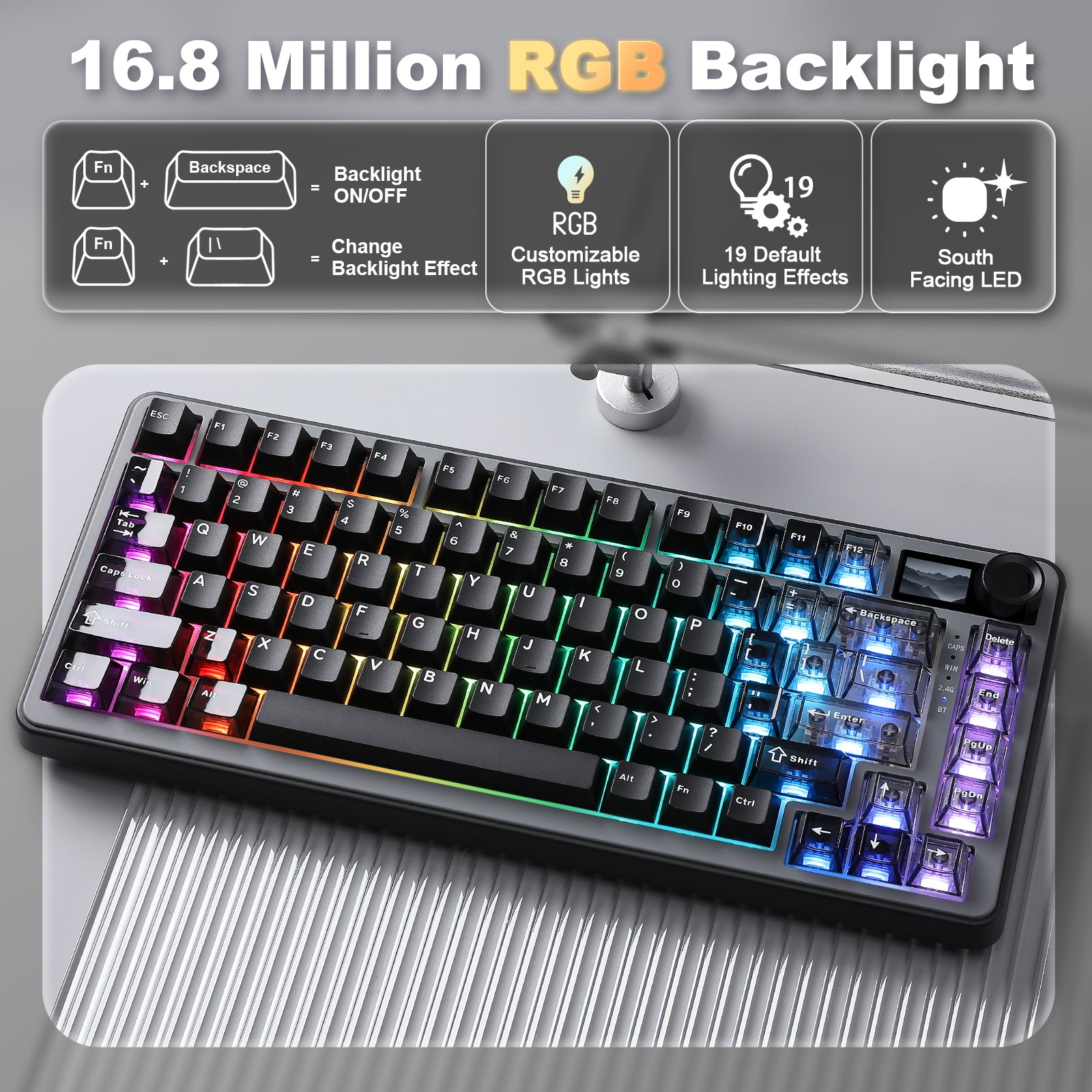 YUNZII B75 PRO MAX メカニカルキーボード Amazon.com: YUNZII B75 PRO Wireless Mechanical Keyboard,75% Layout