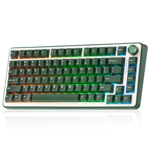 YUNZII B75 Pro Olive Green Wireless Mechanical Keyboard