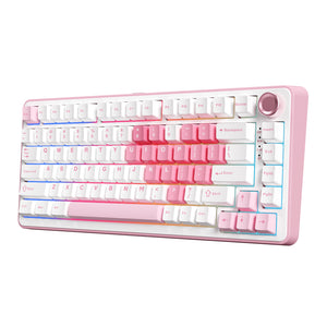 YUNZII B75 Pro White Heart Wireless Mechanical Keyboard