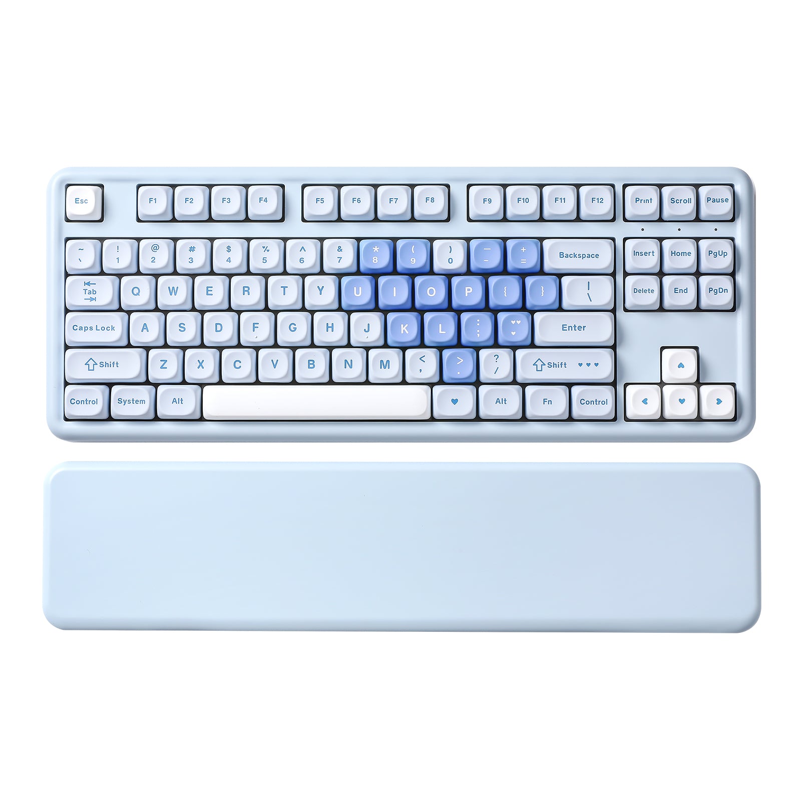 YUNZII B87 Blue Heart QMK/VIA Custom Mechanical Keyboard – YUNZII