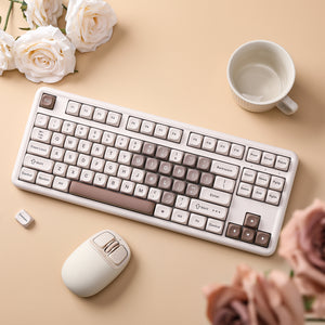 YUNZII B87 Brown Heart QMK/VIA Custom Mechanical Keyboard