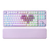 YUNZII B87 Purple Heart QMK/VIA Custom Mechanical Keyboard