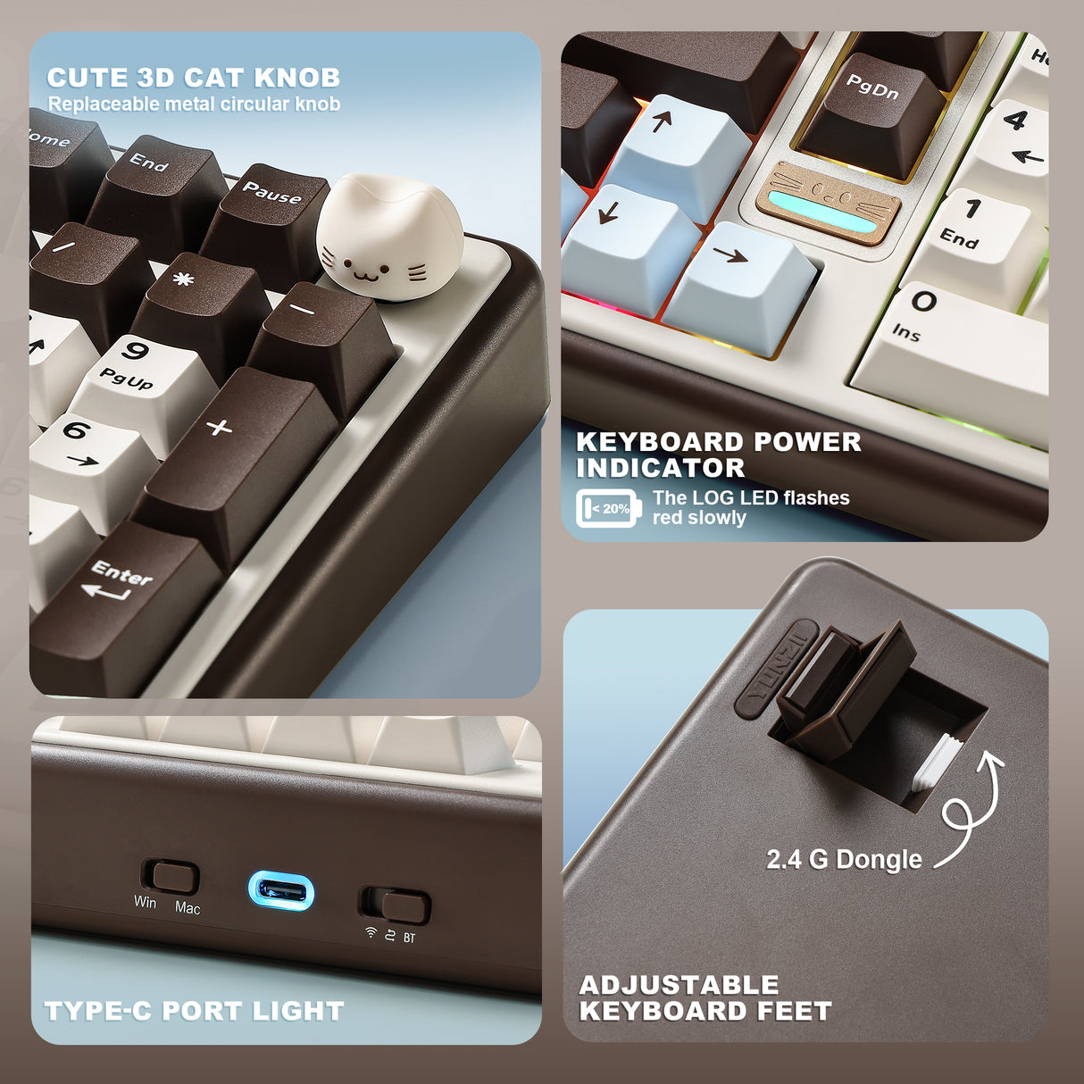 YUNZII B98 PRO QMK/VIA Wireless Mechanical Keyboard