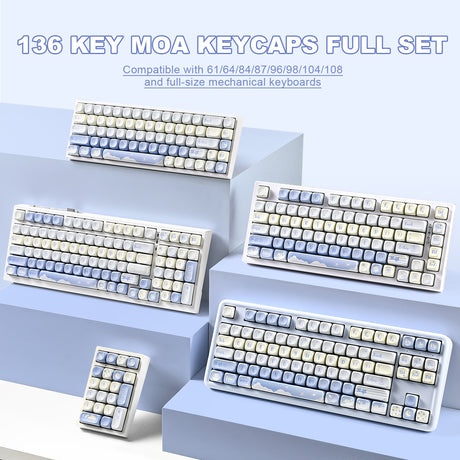 YUNZII Bear MOA Profile Keycap Set