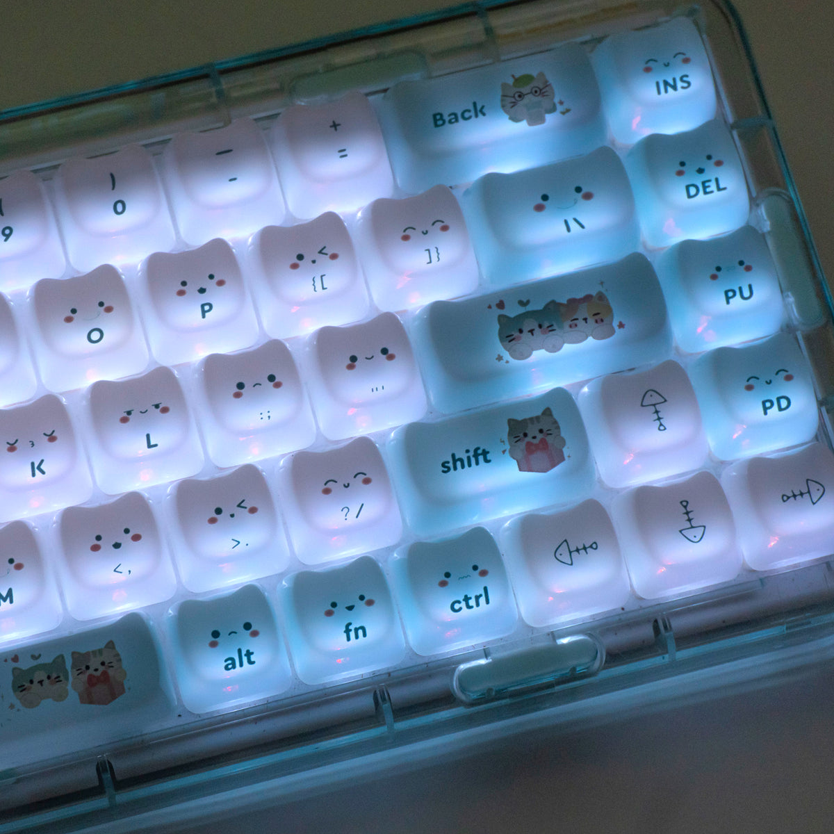 YUNZII Kitten Park MAO Profile Keycap Set