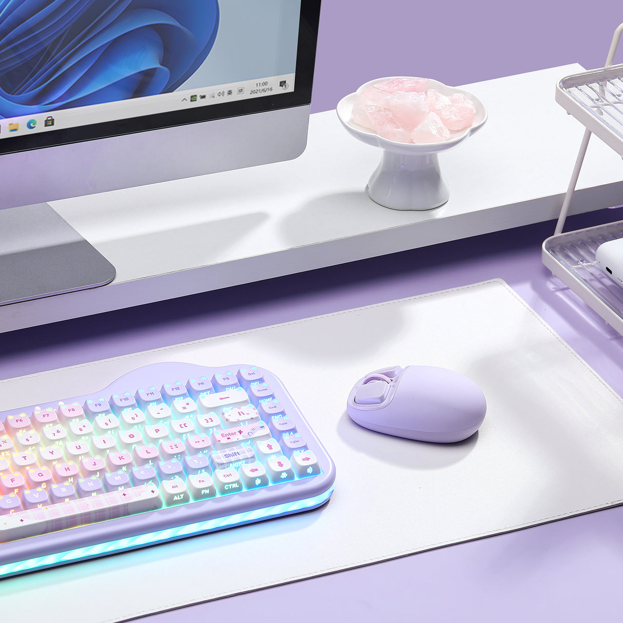 YUNZII C1 Silicone Tri-Mode Wireless Custom Mouse