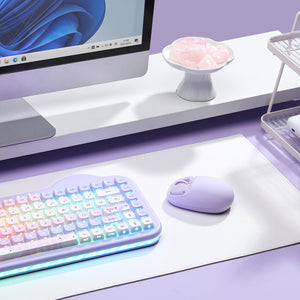YUNZII C1 Silicone Tri-Mode Wireless Custom Mouse
