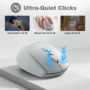 YUNZII C2 Silent Silicone Wireless Gaming Mouse