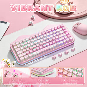 YUNZII C75 MAO Cake Kitten Wireless Mechanical Keyboard