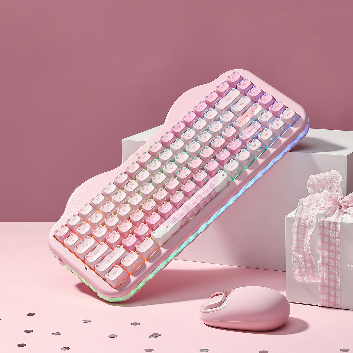 YUNZII C75 MAO Cake Kitten Wireless Mechanical Keyboard