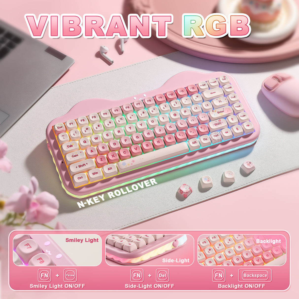 YUNZII C75 Cake Meow Wireless Mechanical Keyboard