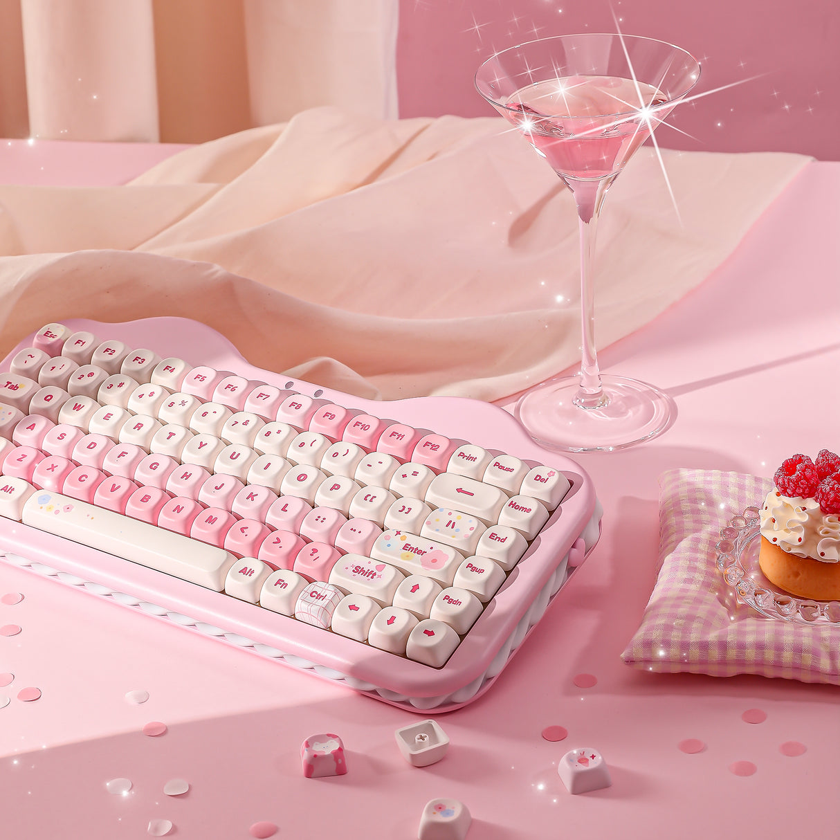 YUNZII C75 Cake Meow Wireless Mechanical Keyboard