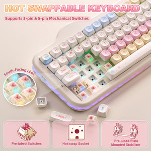 YUNZII C98 Cake Meow Wireless Mechanical Keyboard