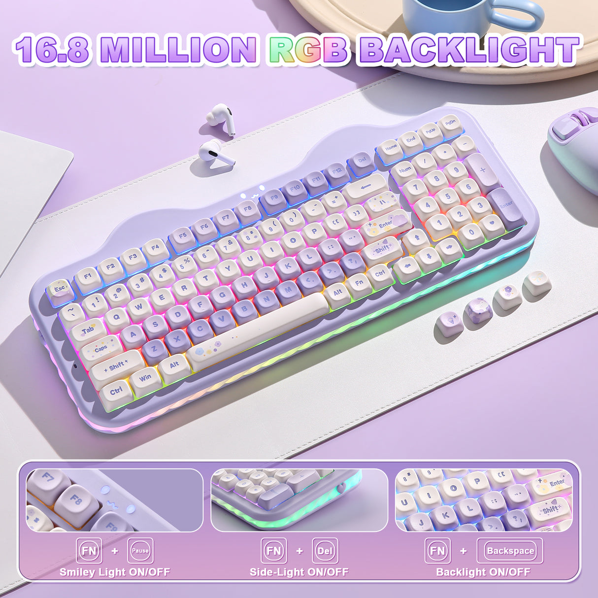 YUNZII C98 Cake Meow Wireless Mechanical Keyboard