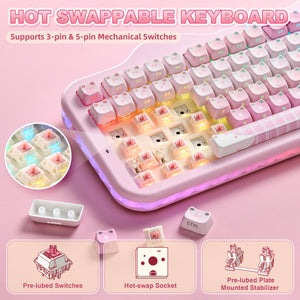 PRE-ORDER YUNZII C98 MAO Cake Kitten Wireless Mechanical Keyboard