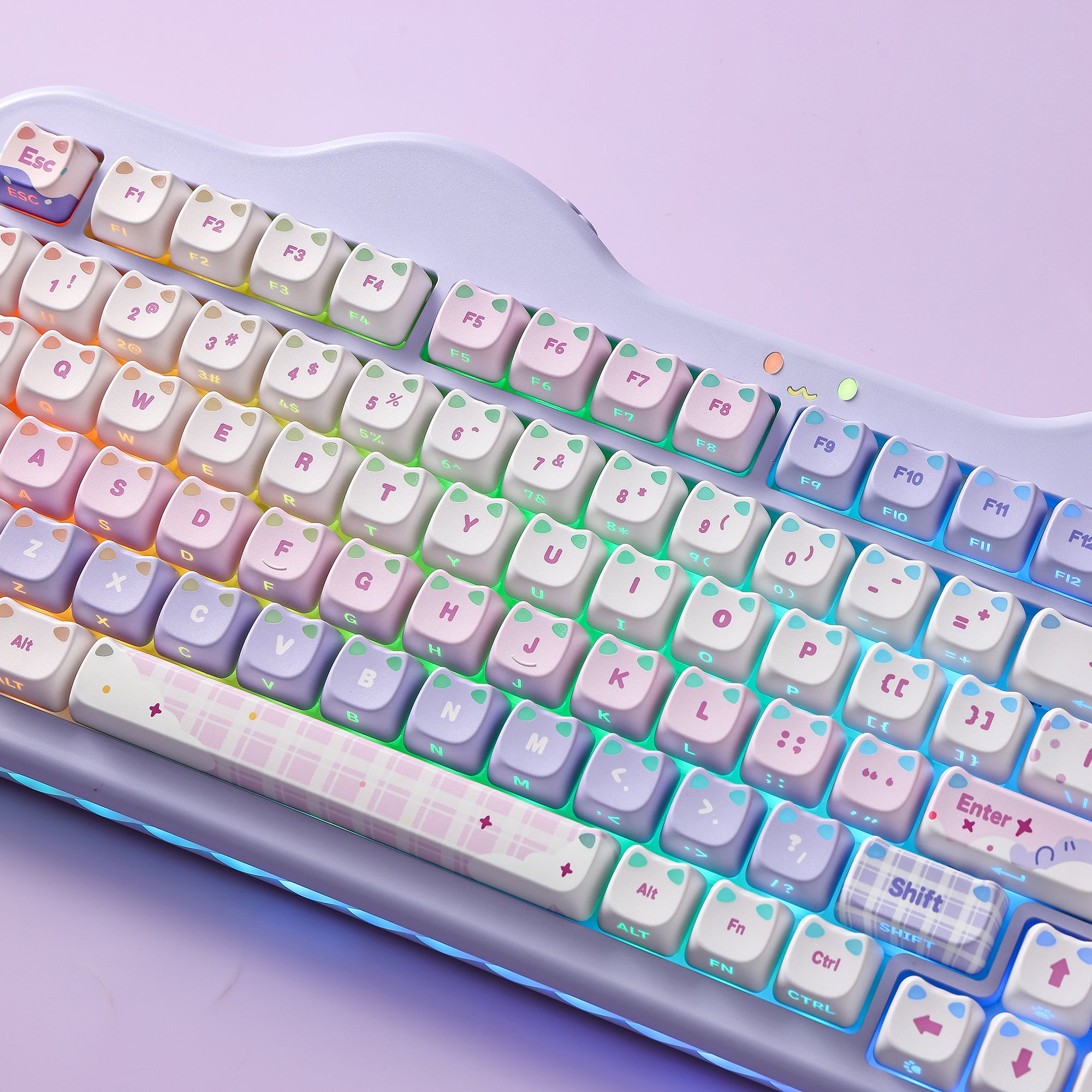 YUNZII C98 MAO Cake Kitten Wireless Mechanical Keyboard keyboard image