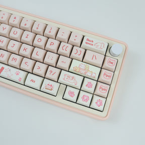 YUNZII Peach Kitty Keycap Set