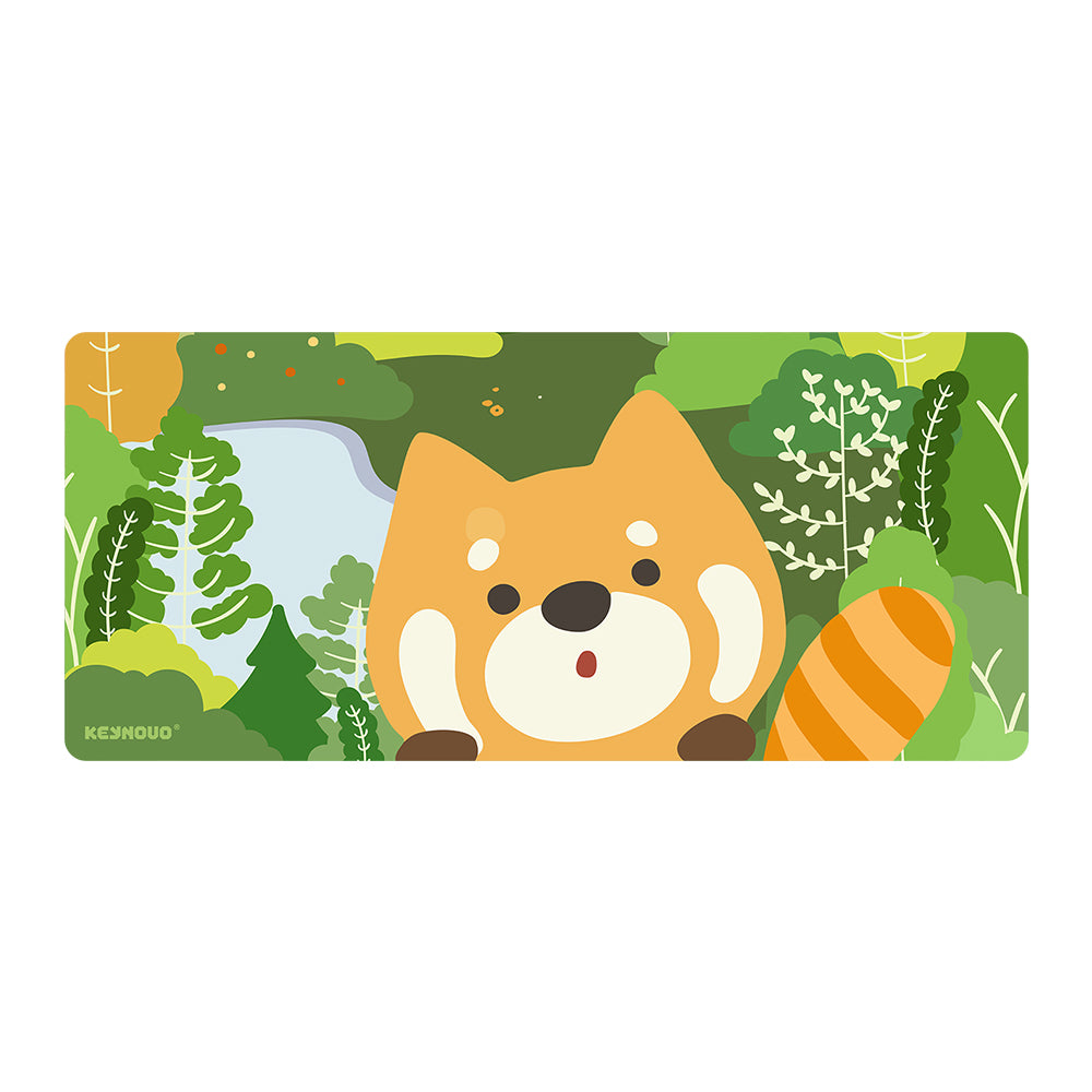 YUNZII Keynovo Red Panda Series Mouse Mat Desk Pad-Forest