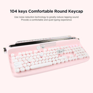 YUNZII ACTTO B503 Wireless Keyboard - Baby Pink