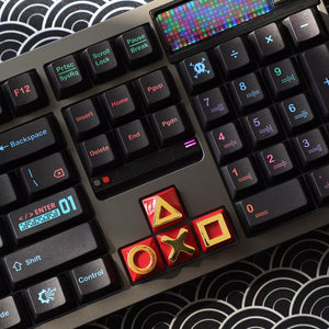 YUNZII Geometric Zinc Artisan Keycap