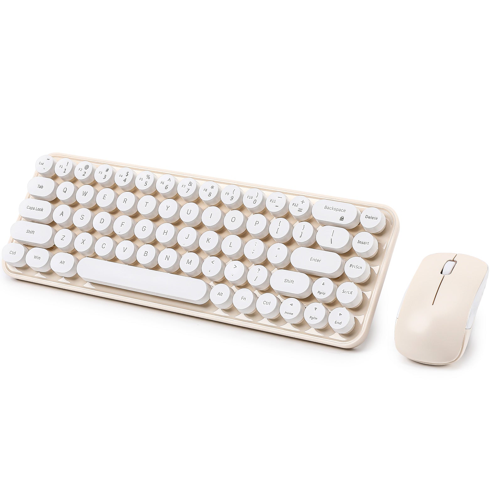 MIKIBY i68 Wireless Membrane Keyboard and Mouse Set keyboard image