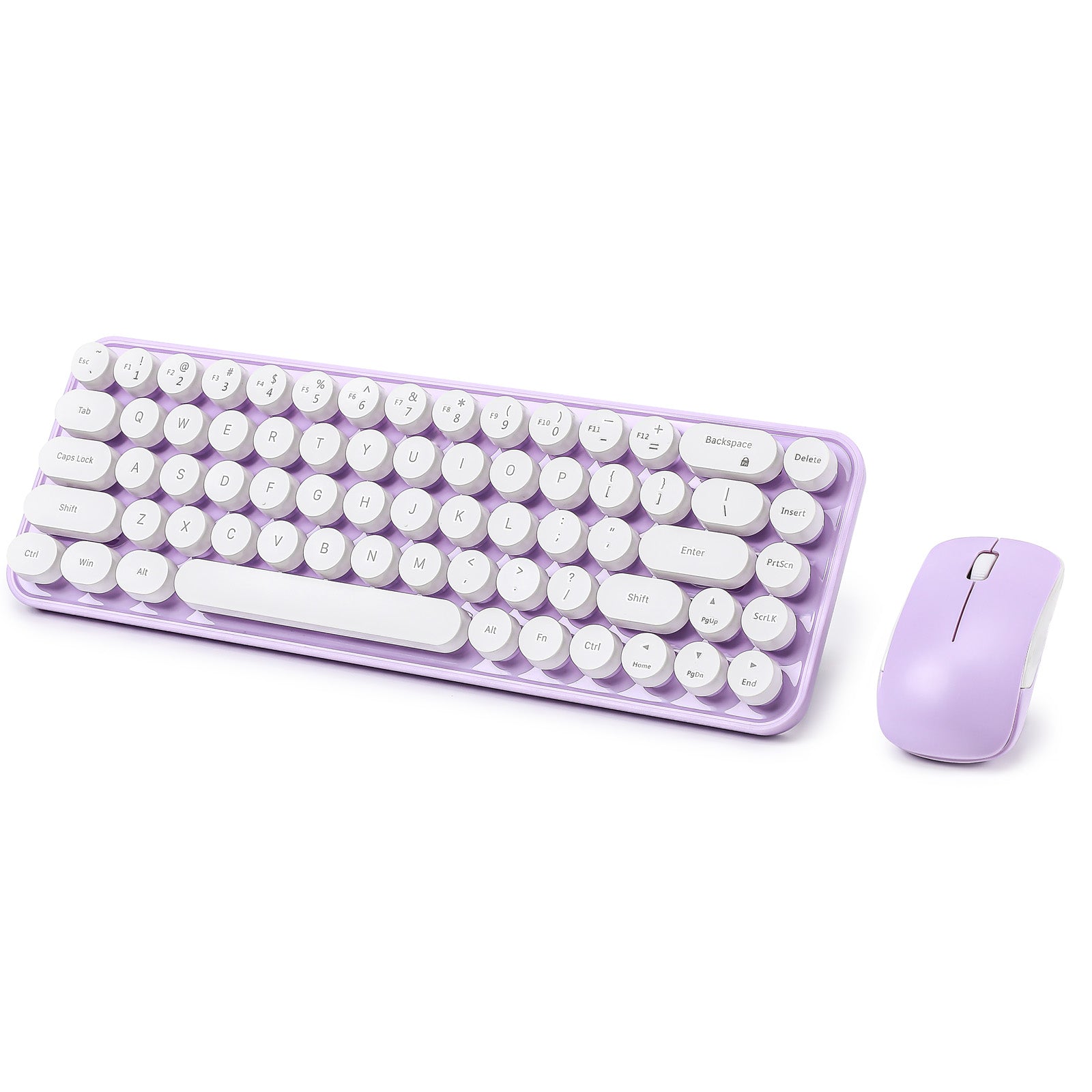 MIKIBY i68 Wireless Membrane Keyboard and Mouse Set keyboard image