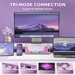 YUNZII IF75 QMK/VIA Wireless Mechanical Gaming Keyboard