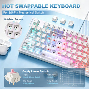YUNZII IF75 QMK/VIA Wireless Mechanical Gaming Keyboard