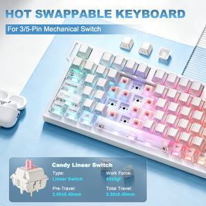 YUNZII IF75 QMK/VIA Wireless Mechanical Gaming Keyboard